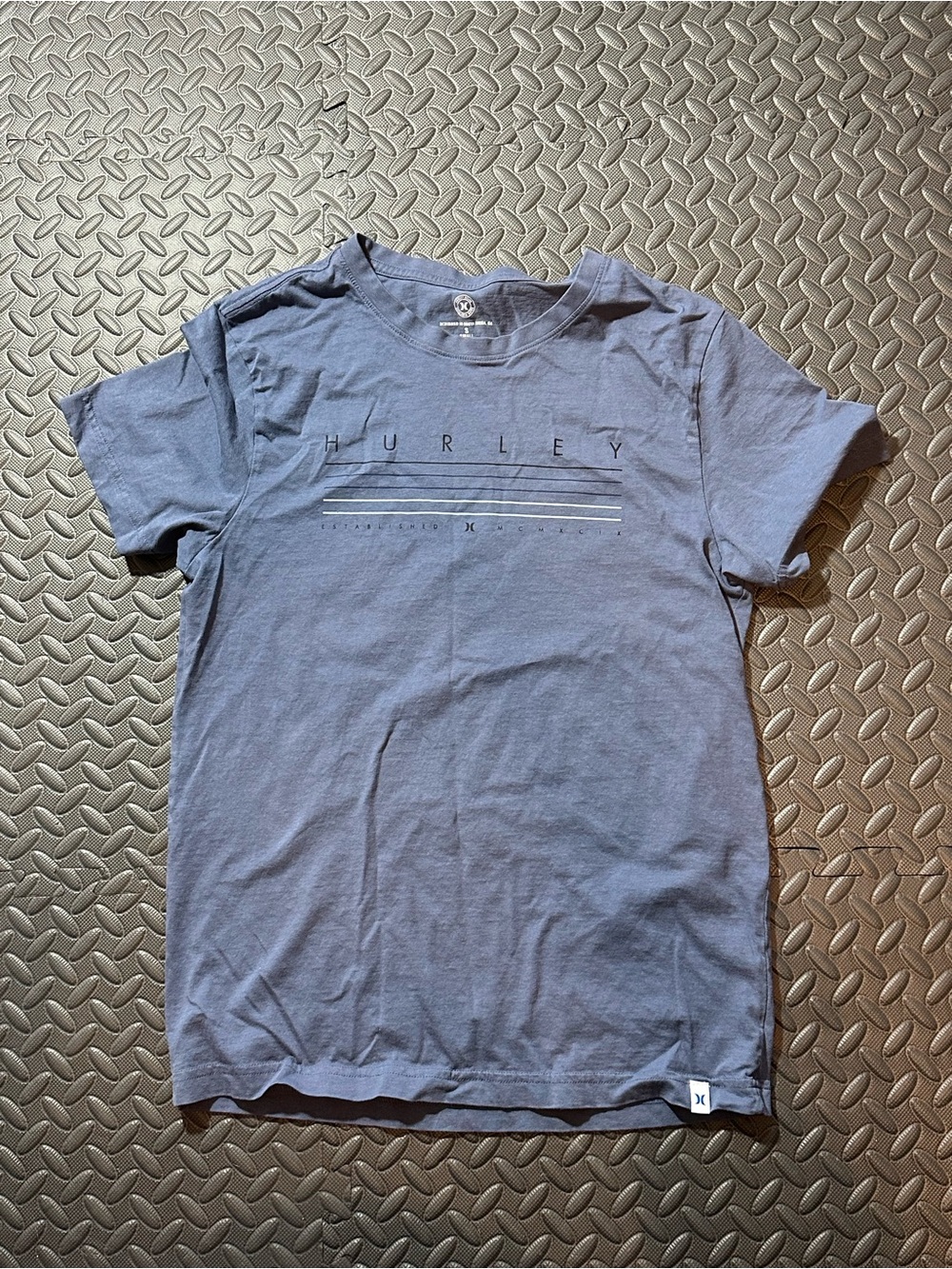Hurley Slate Blue Short-Sleeve Graphic Tee